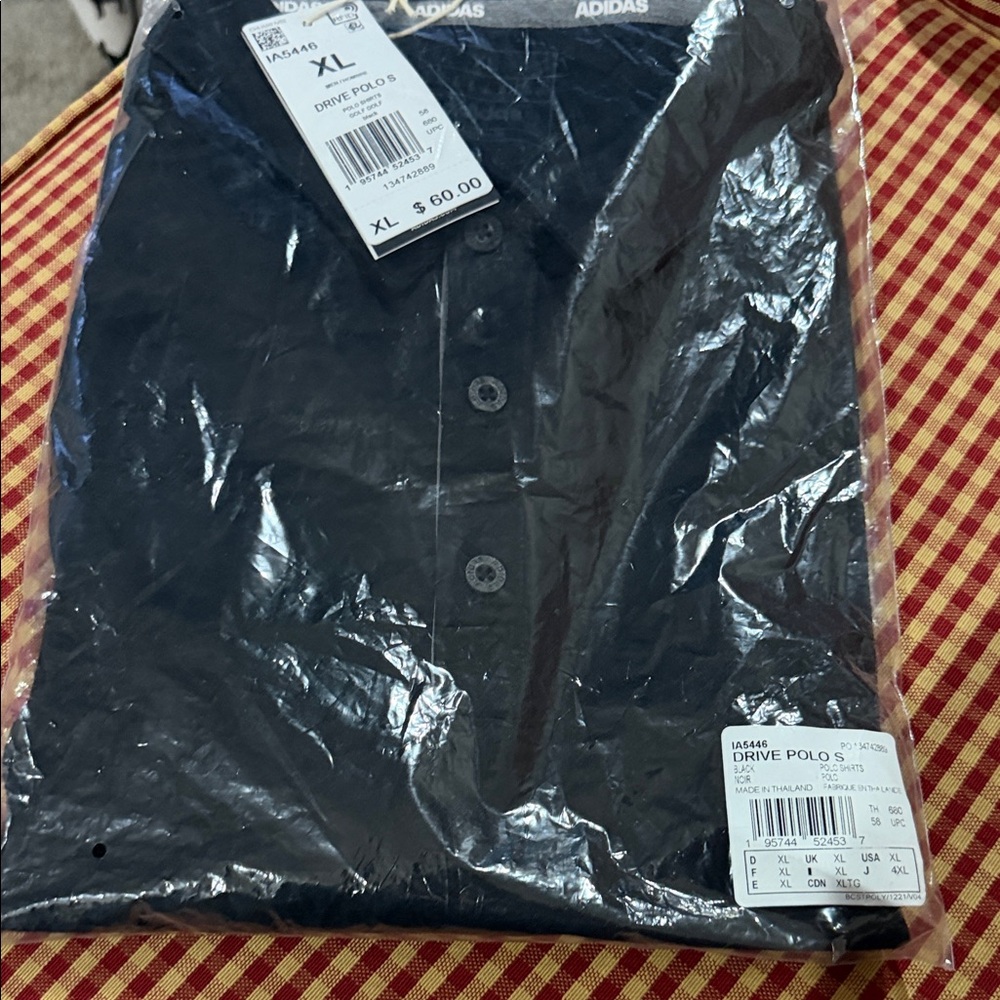 Adidas Black Polo Shirt XL
